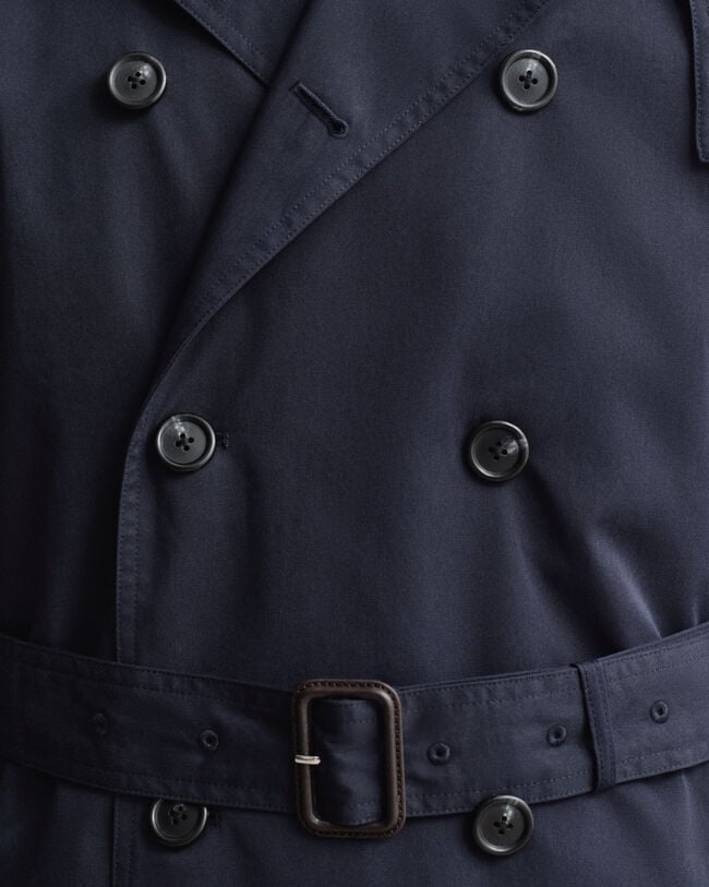 Cotton Blend Trench Coat