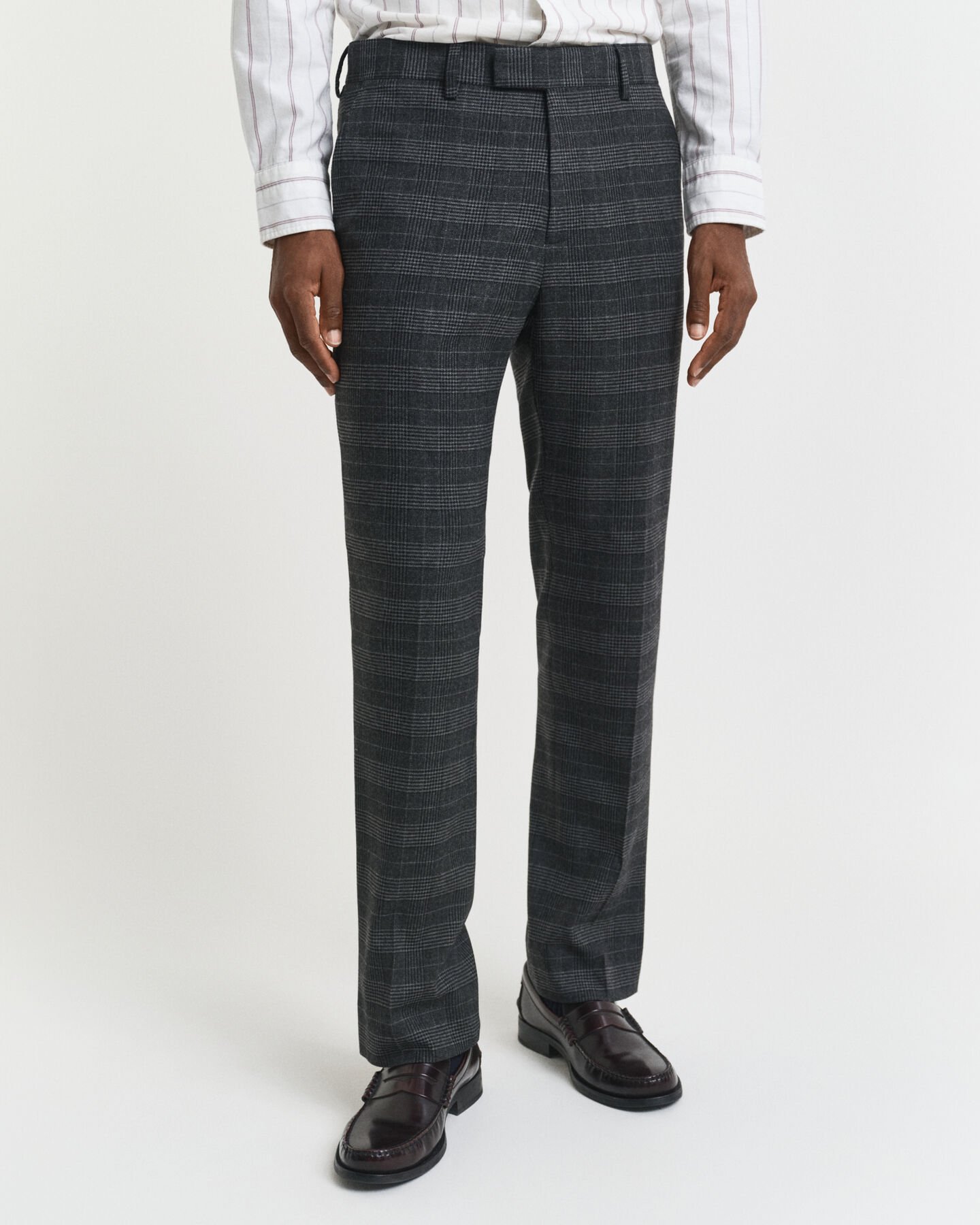 Slim Fit Glen Check Suit Pants