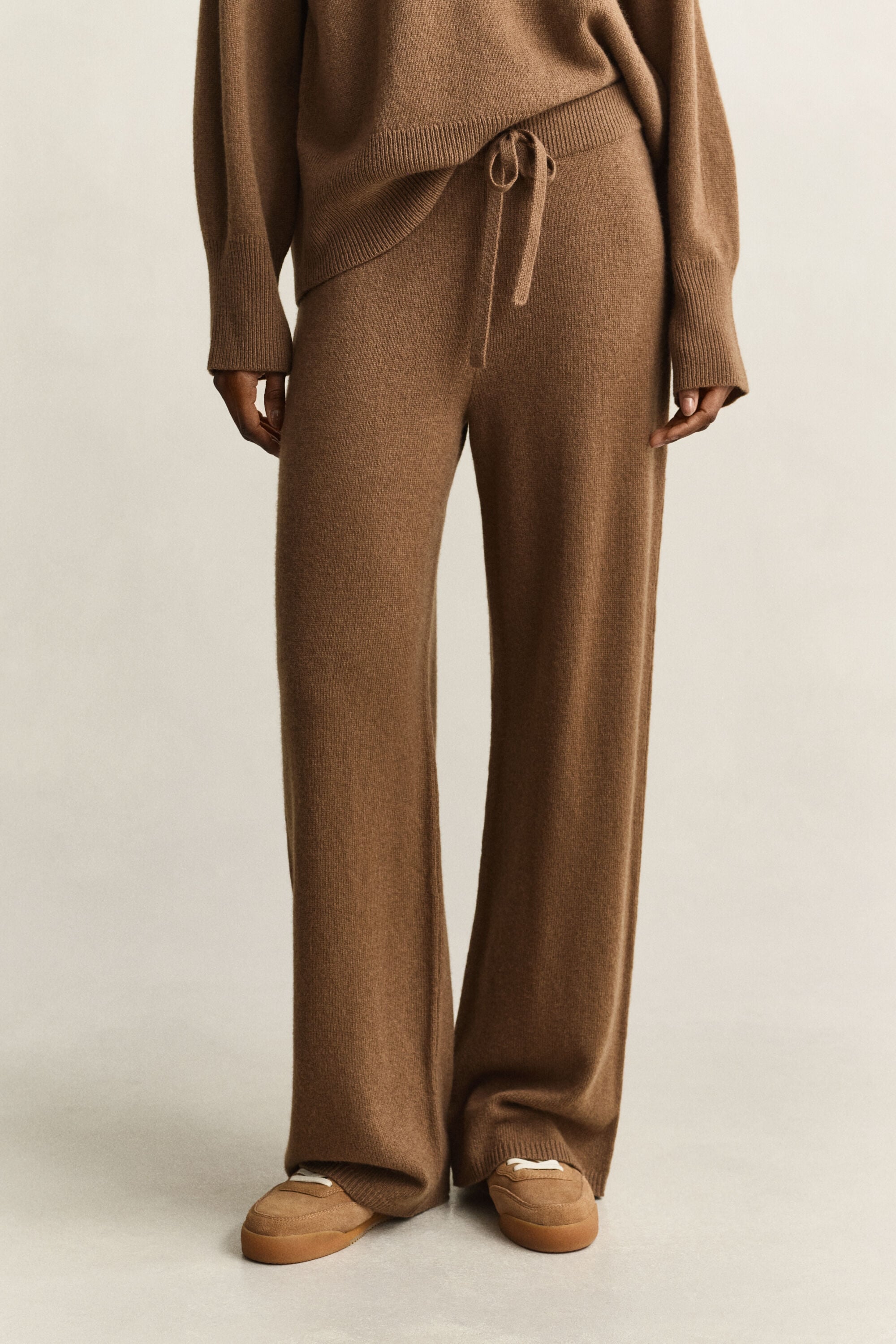 Wool Cashmere Blend Pants