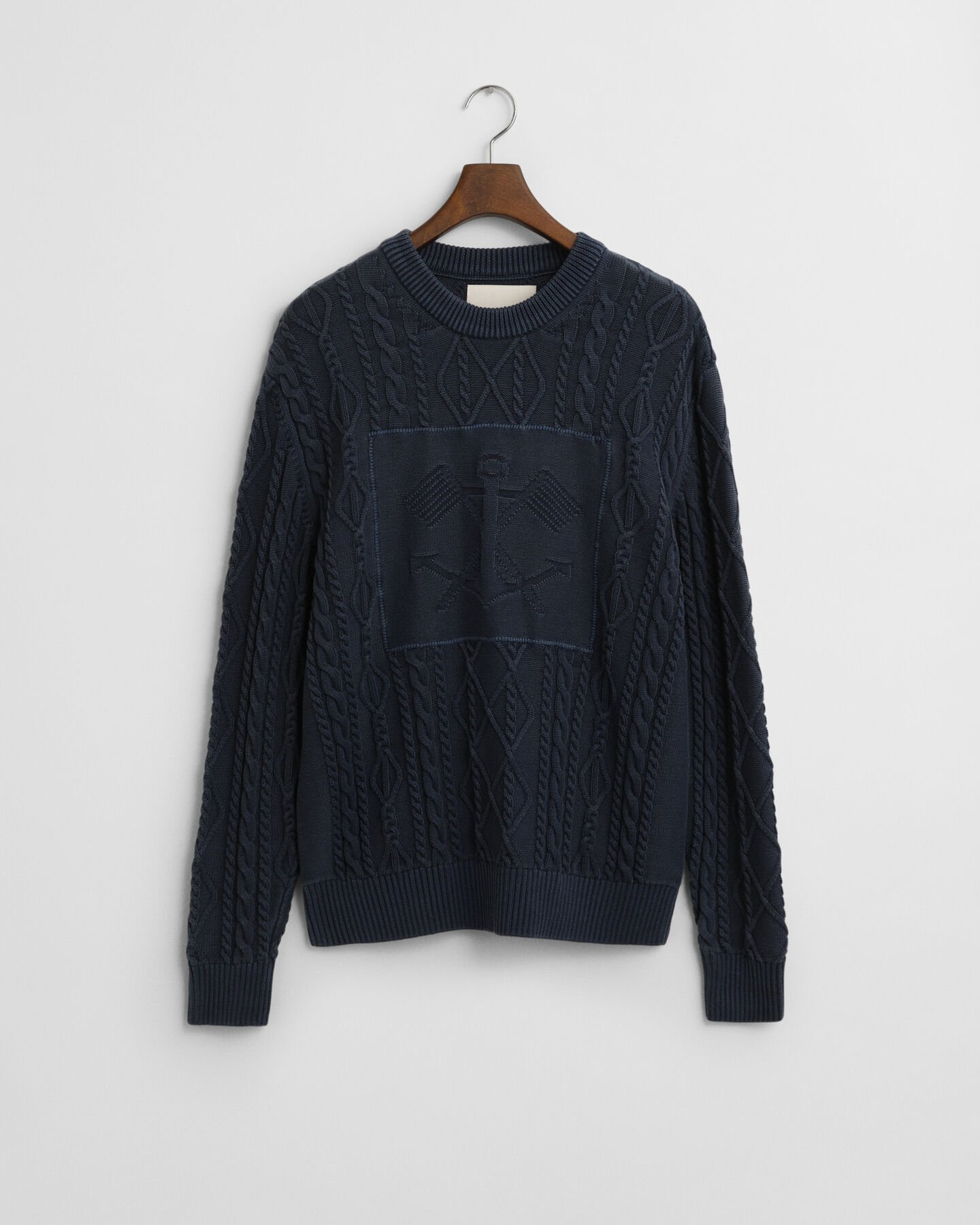 Cable Knit Crew Neck Sweater