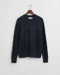 Cable Knit Crew Neck Sweater