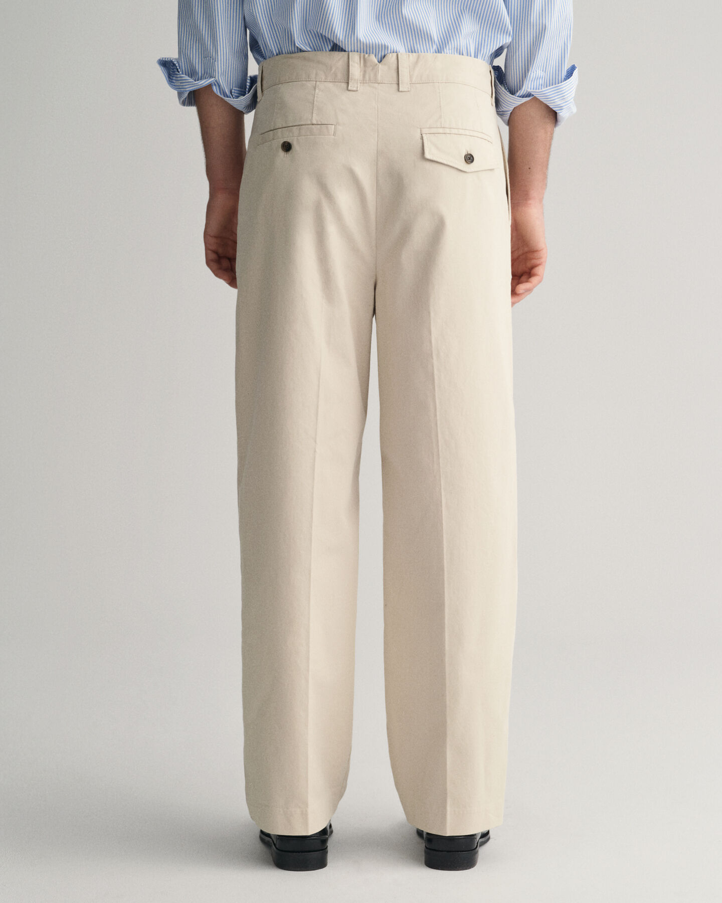 Relaxed Fit Peached Cotton Chinos