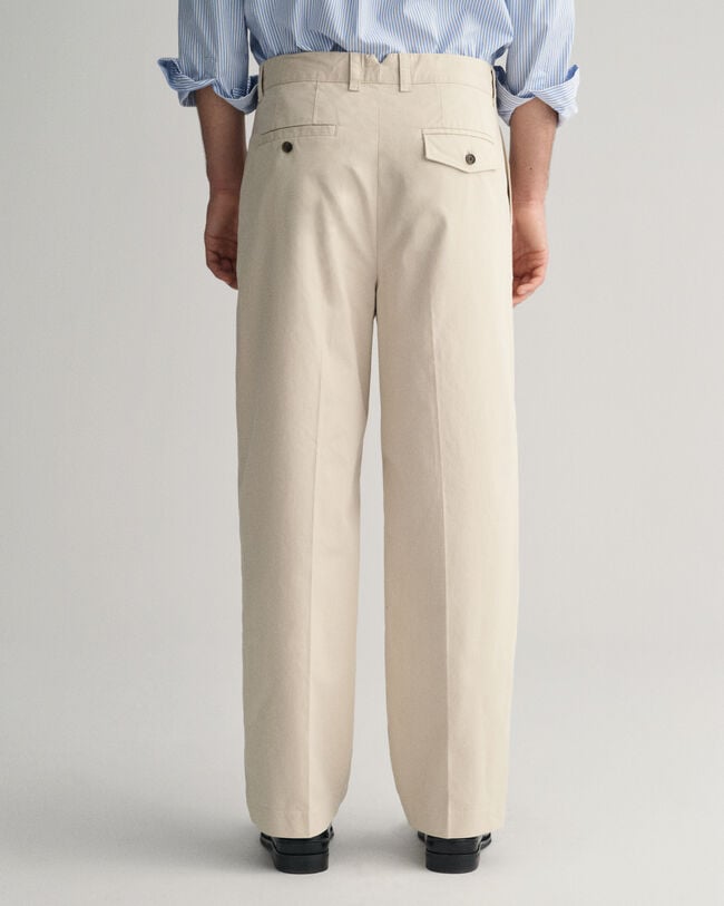 Relaxed Fit Peached Cotton Chinos