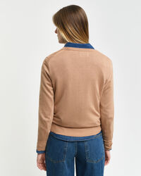 Fine Knit V-Neck Sweater