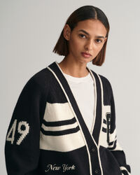 GANT Varsity V-Neck Cardigan
