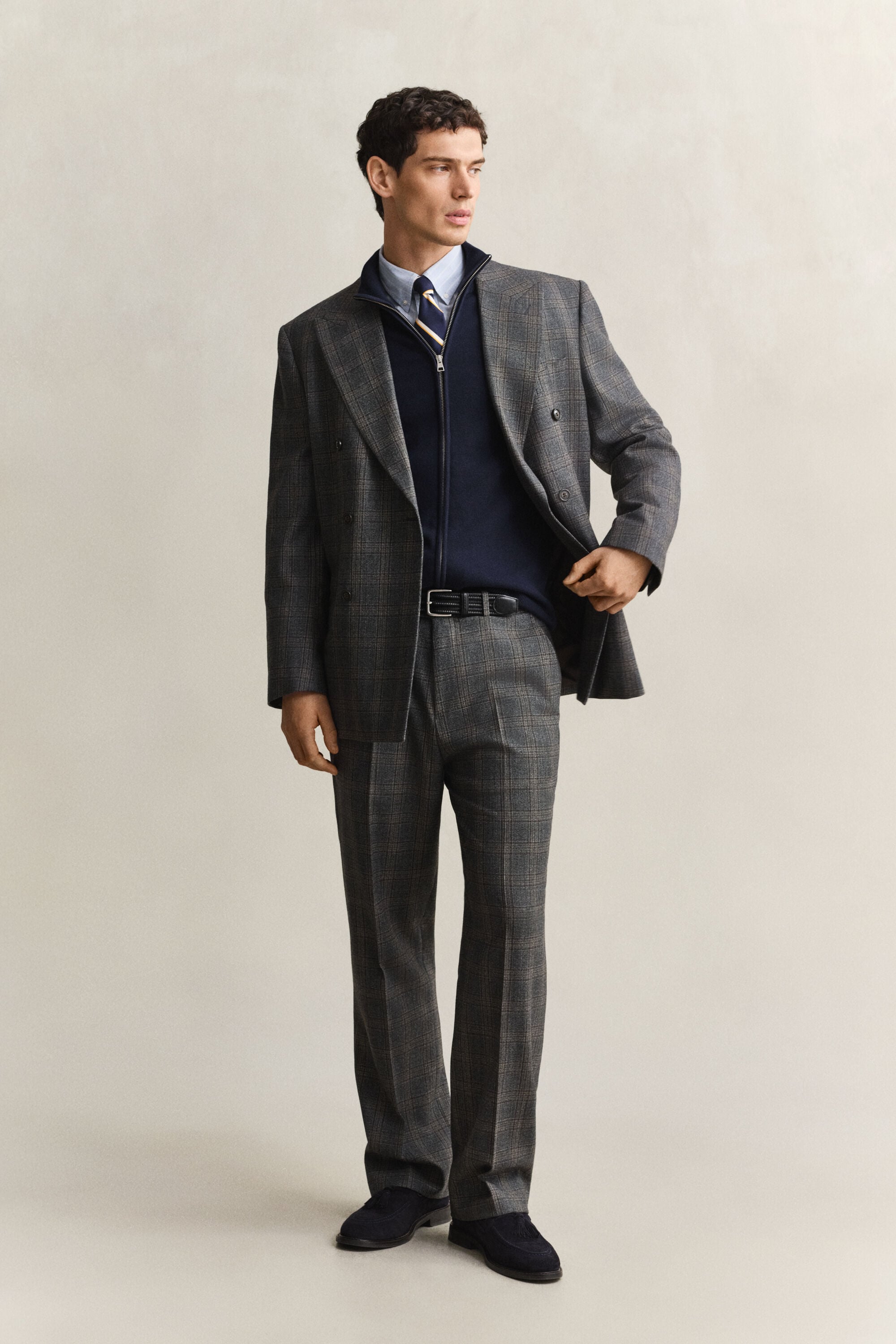 Casual Cotton Zip Cardigan
