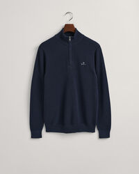 Cotton Piqu&eacute; Half-Zip Sweater
