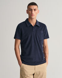 Terry Cloth Piqué Polo Shirt
