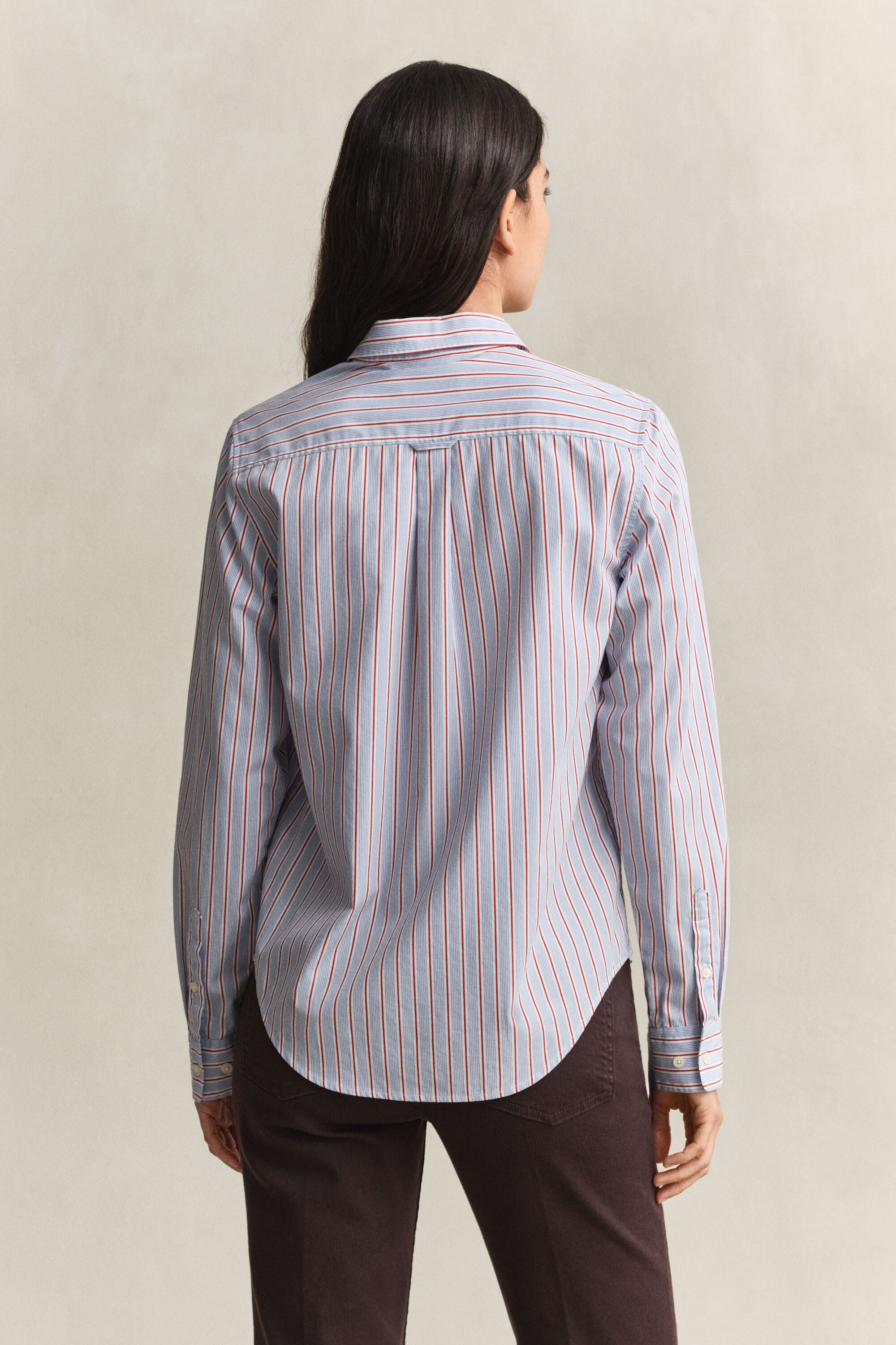 Regular Fit Striped Classic Poplin Shirt