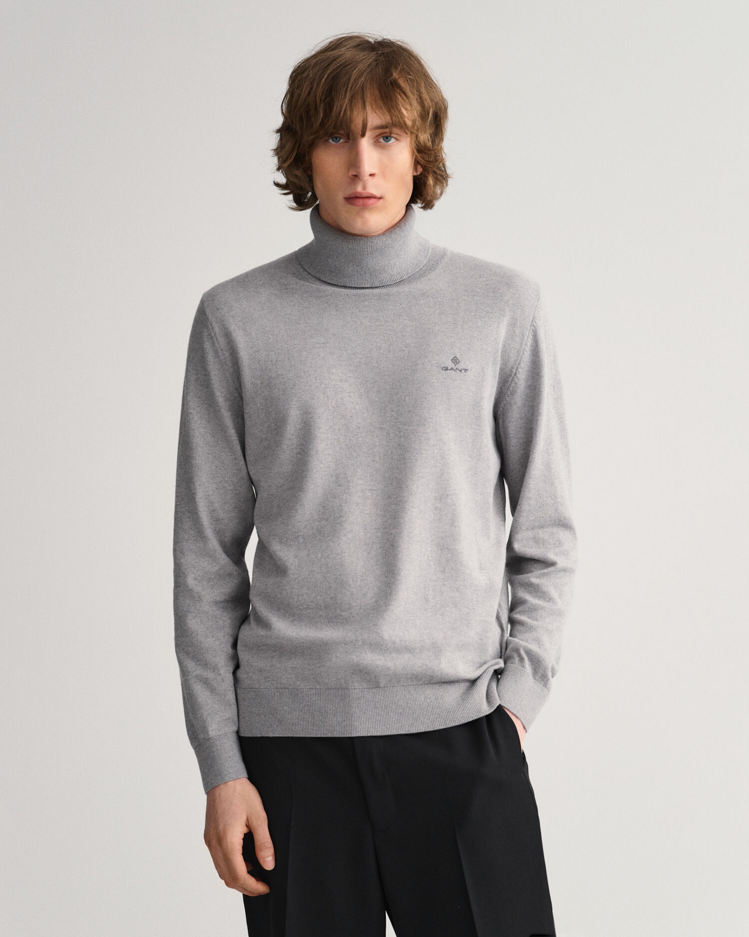 Cotton Cashmere Rollneck Sweater - GANT