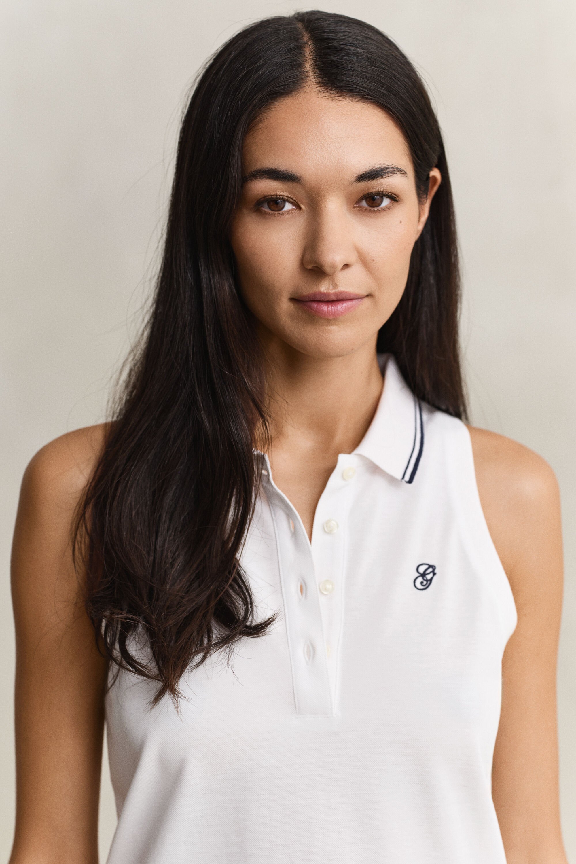 Sleeveless Piqué Polo Dress