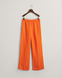 Relaxed Fit Linen Blend Pull-On Pants