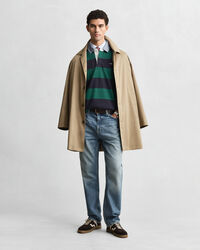 Chambray Collar Striped Heavy Rugger