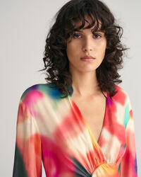 Floral Print Gathered Dress