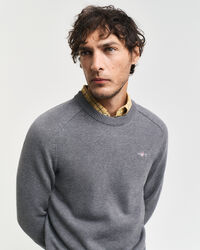 Casual Cotton Crew Neck Sweater