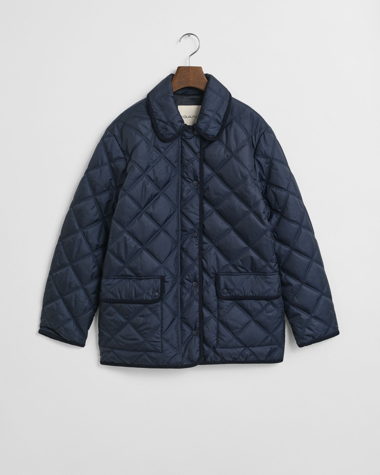 Quilted Corduroy Trim Jacket