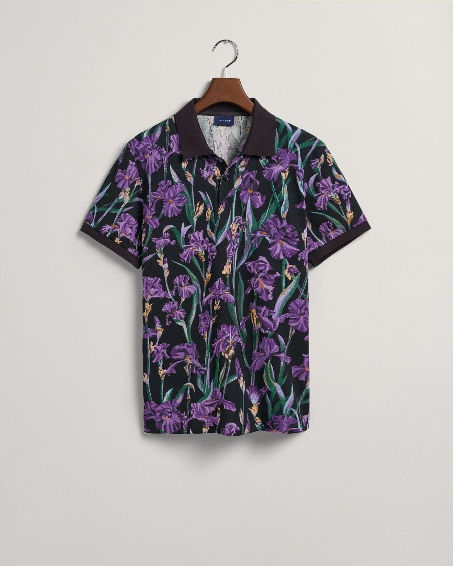 Iris Print Piqu&eacute; Polo Shirt