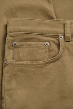 Slim Fit Twill Jeans — LIGHT TAUPE 2