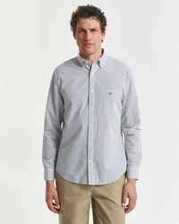 Regular Fit Striped Classic Poplin Shirt