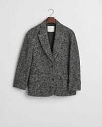 Relaxed Fit Herringbone Blazer