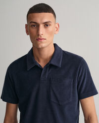Terry Cloth Piqué Polo Shirt