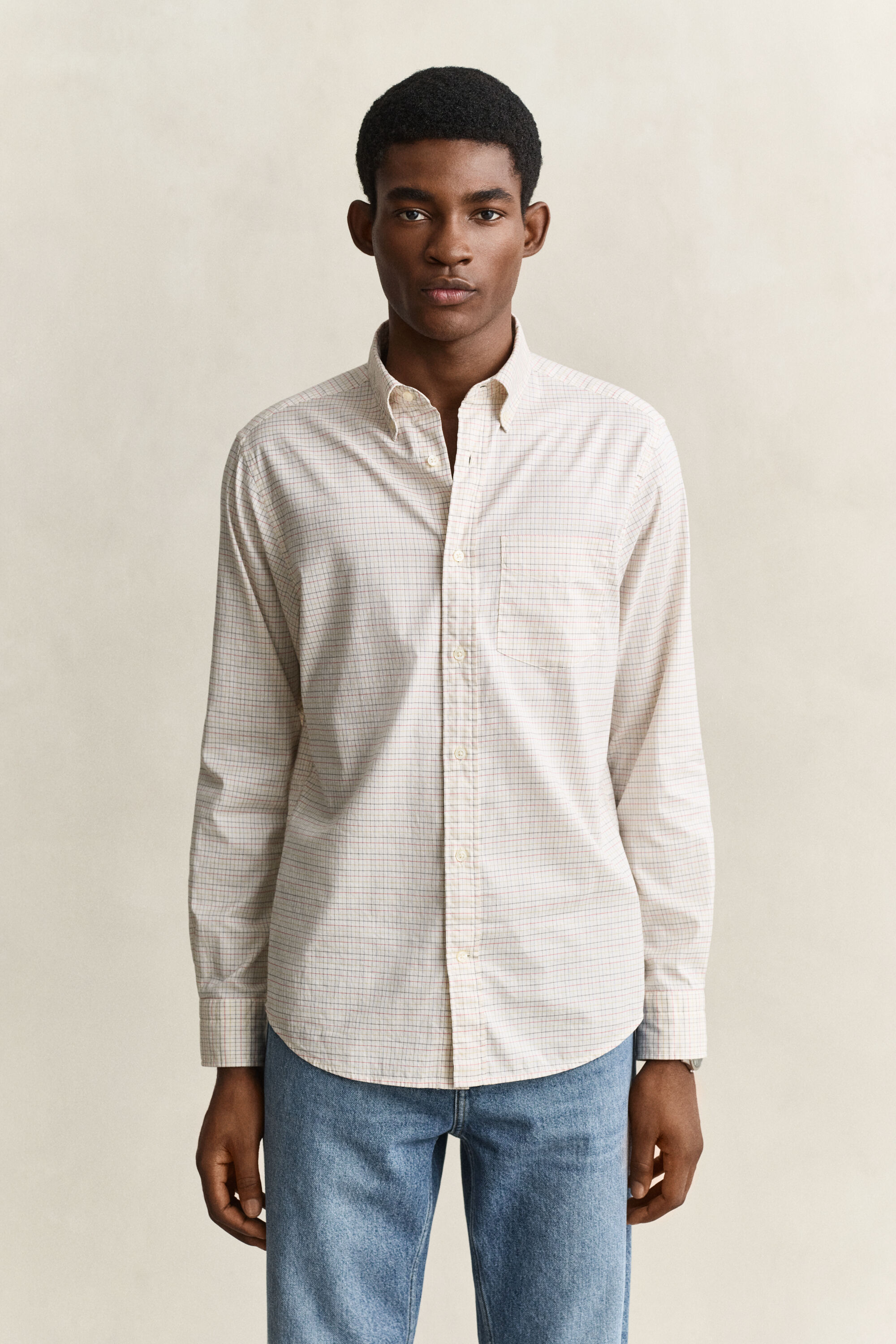 Gant x Yale Checked Oxford Shirt