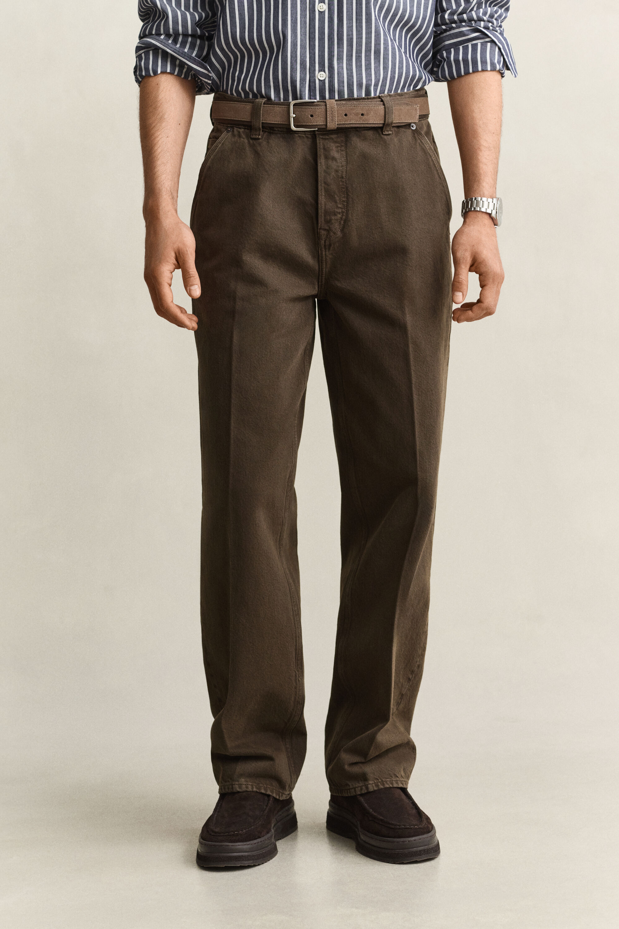 Overdyed Jeans — SHADOW BROWN