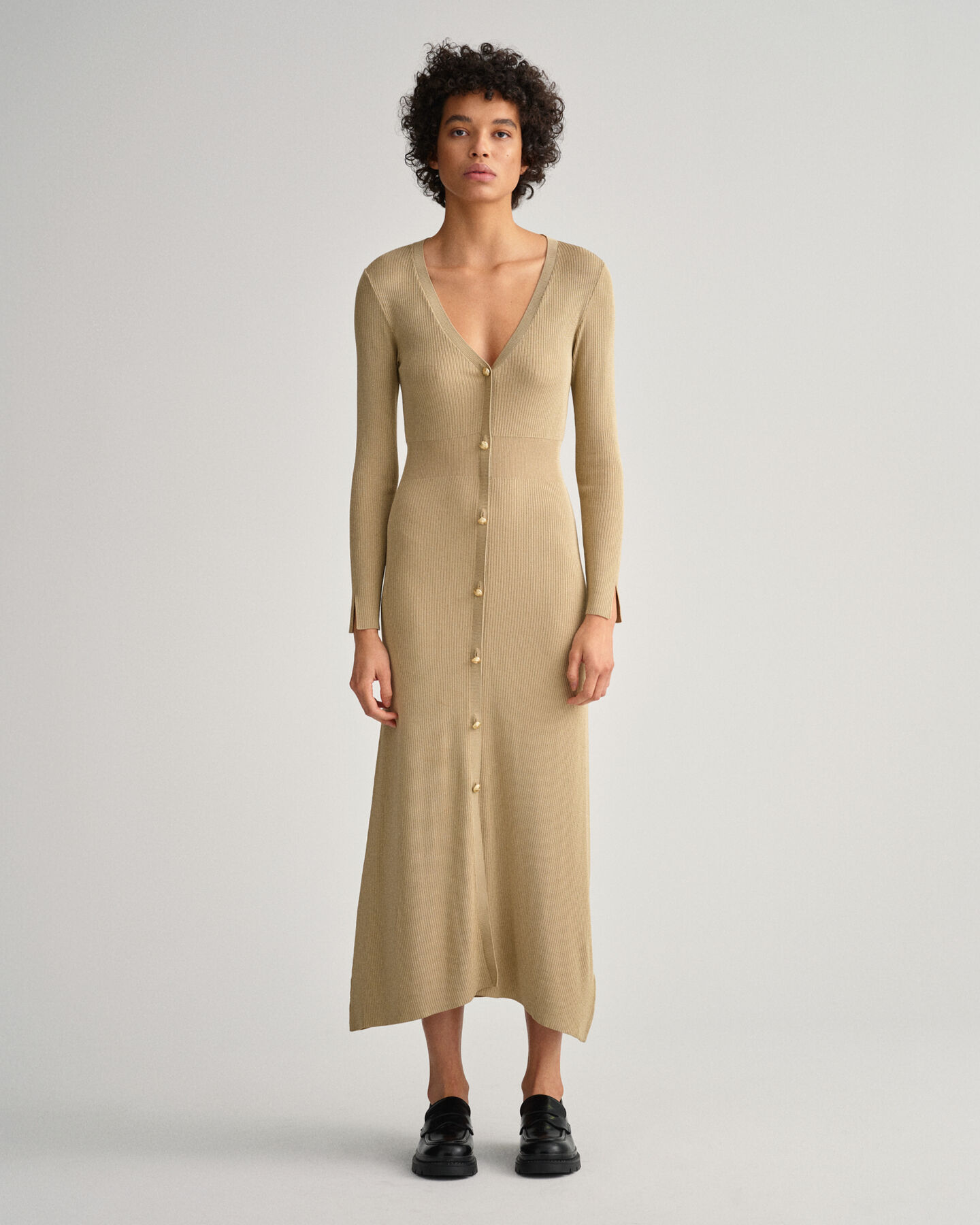 Ribbed Cardigan Dress