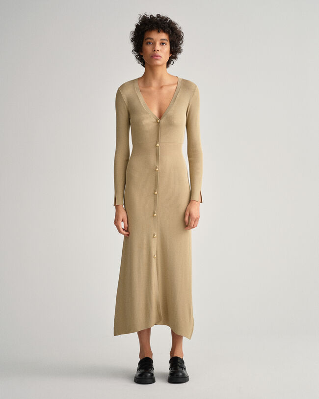 Ribbed Cardigan Dress