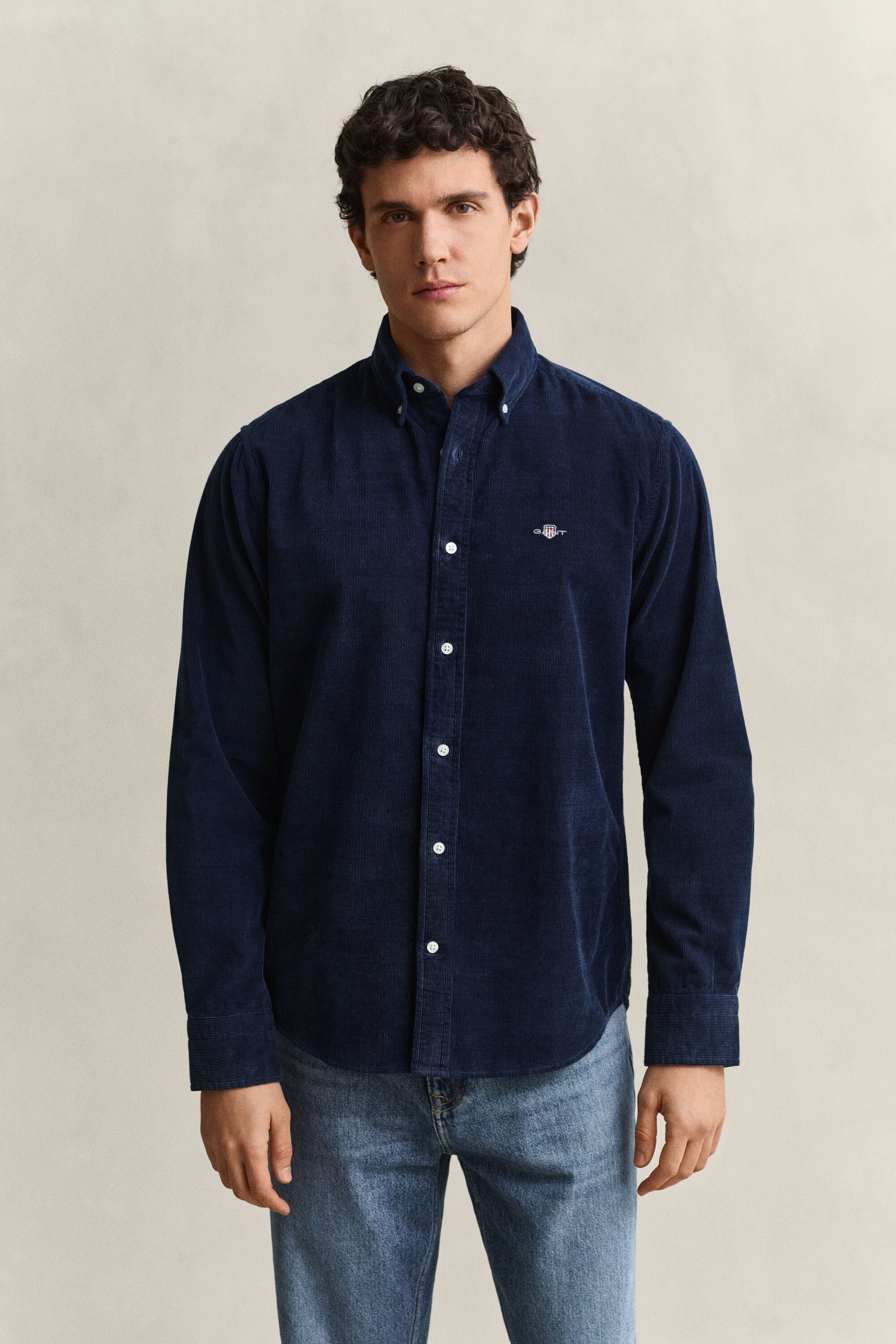 Indigo Corduroy Shirt