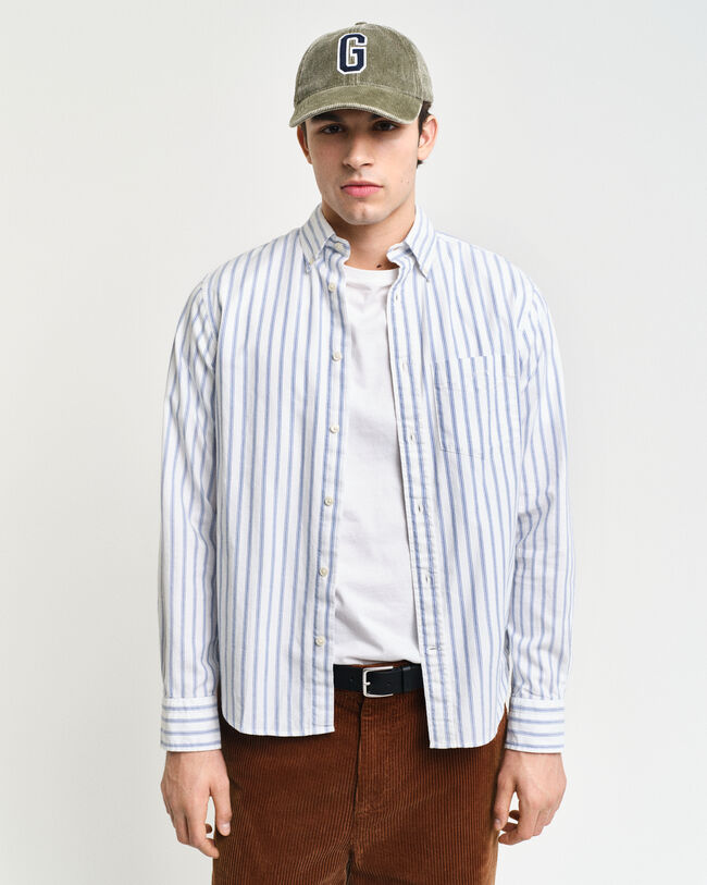 Regular Fit Striped Archive Oxford Shirt