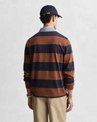 Chambray Collar Striped Heavy Rugger