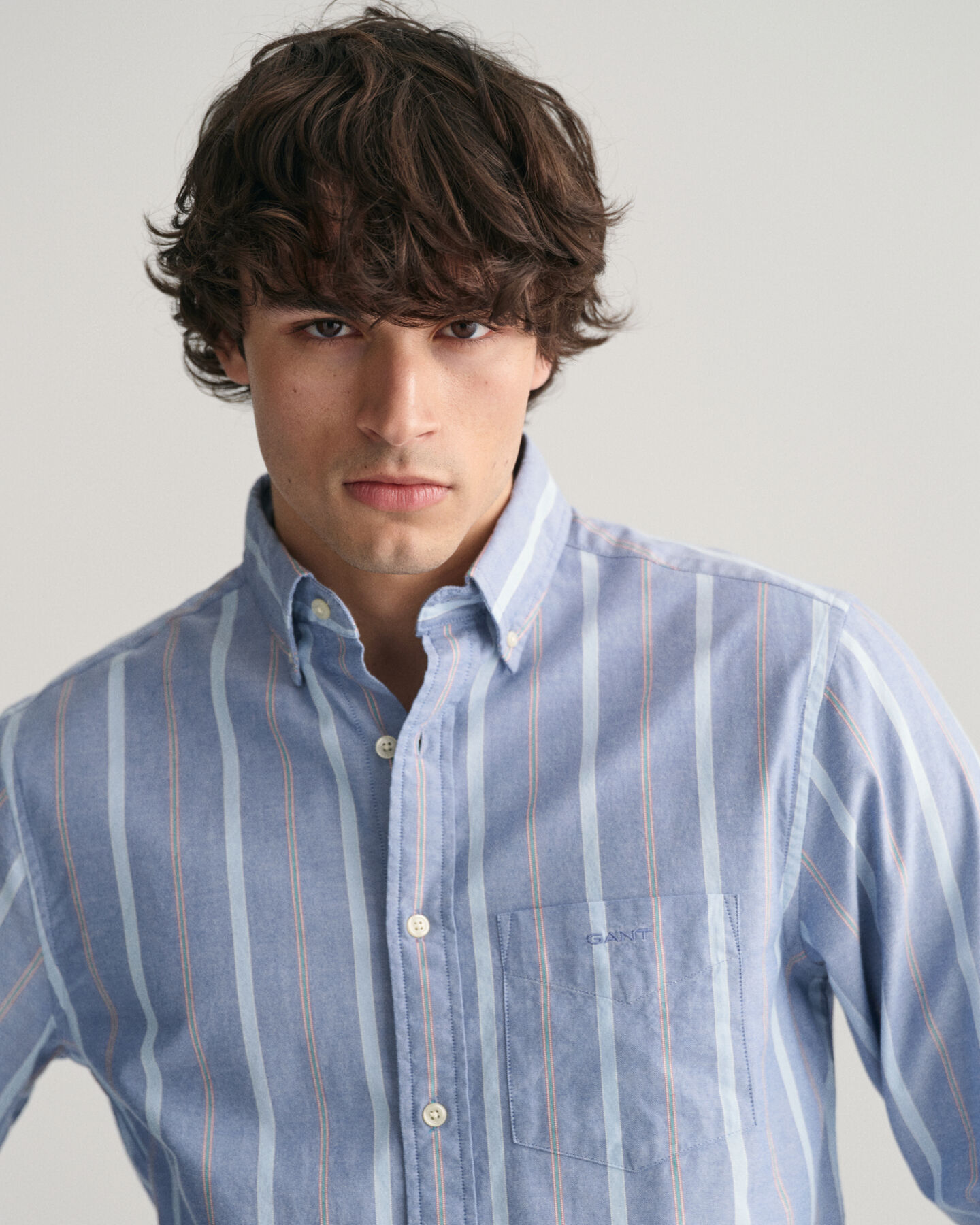 Regular Fit Striped Archive Oxford Shirt 