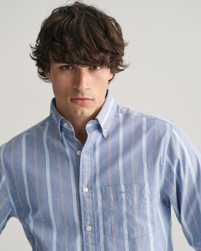 Regular Fit Striped Archive Oxford Shirt 
