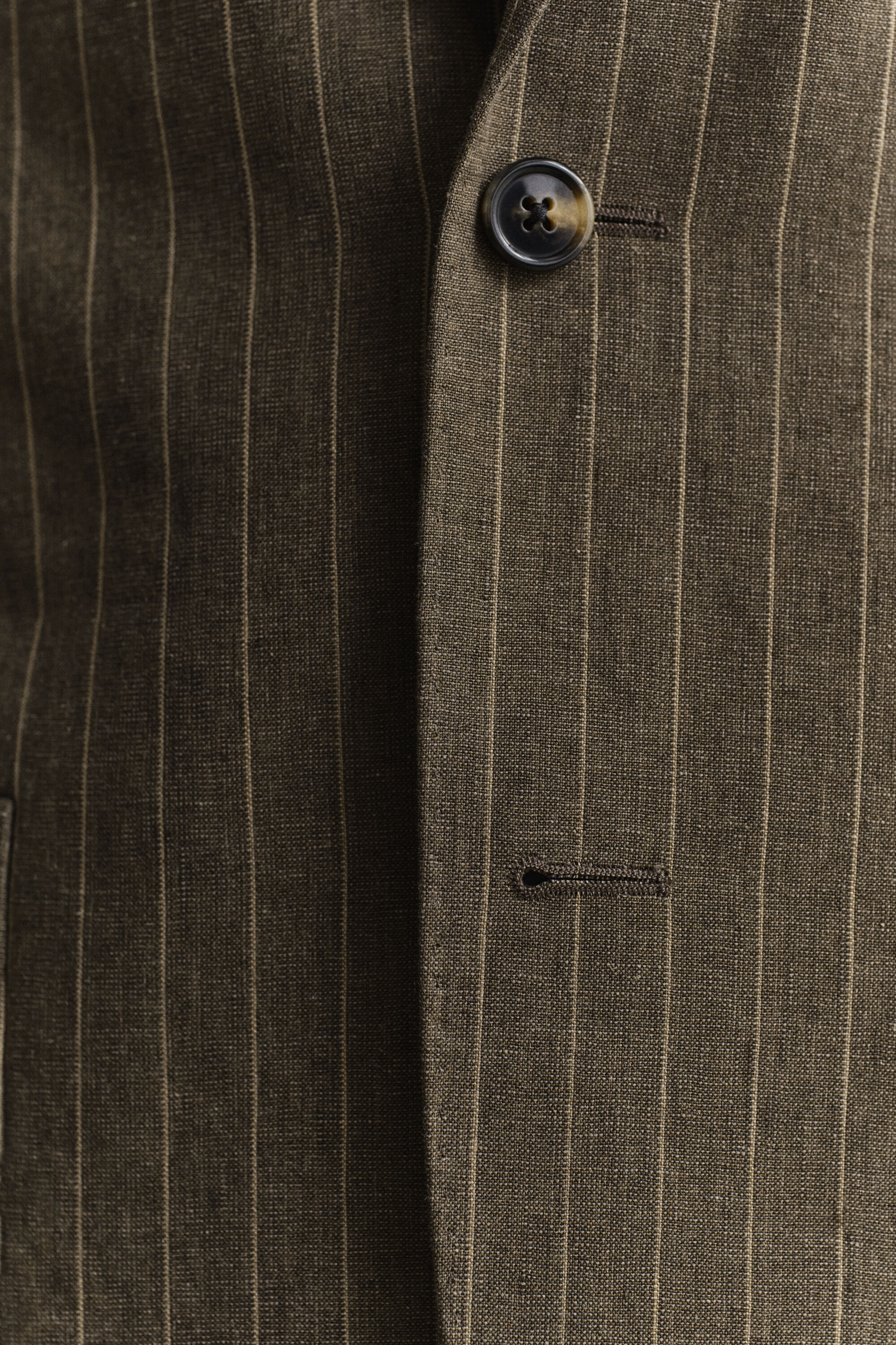 Pinstriped Suit Jacket
