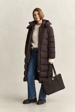 Long Down Coat — DEEP BROWN 11