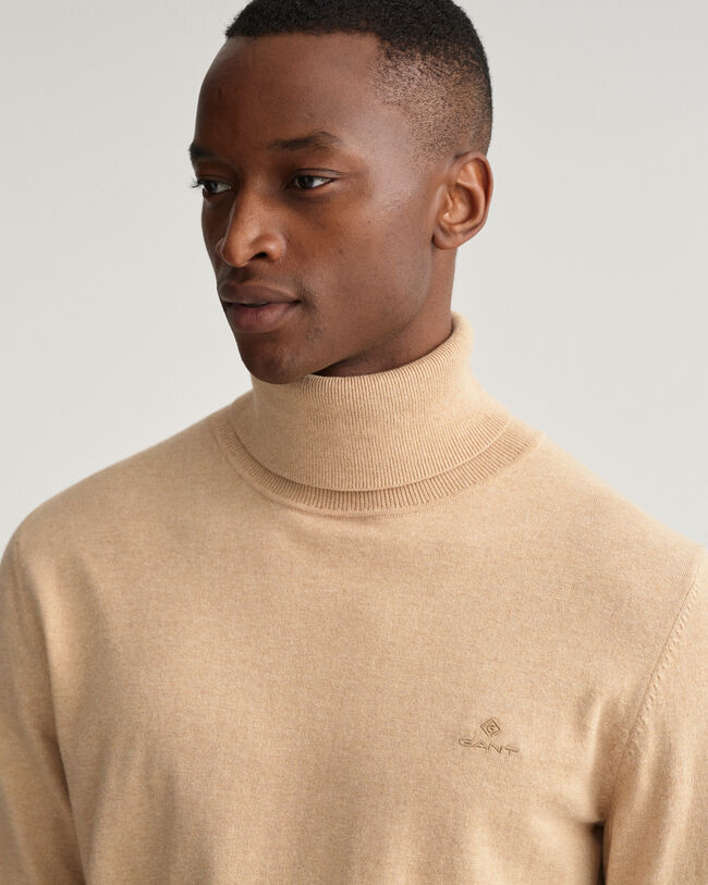 Cotton Cashmere Rollneck Sweater