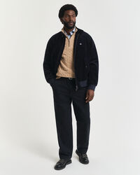 Cotton Cable Knit Half-Zip Sweater