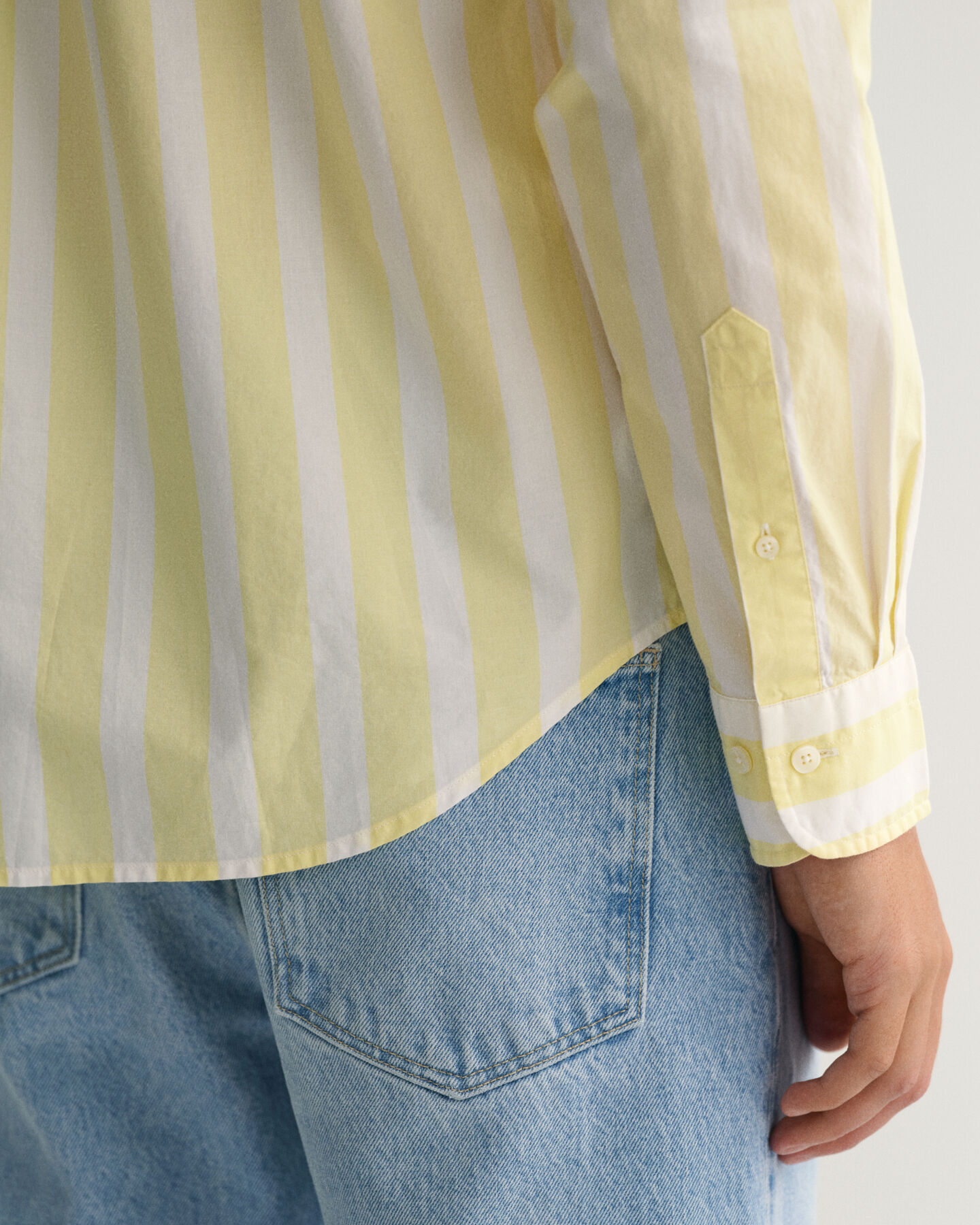 Regular Fit Wide Striped Broadcloth Shirt