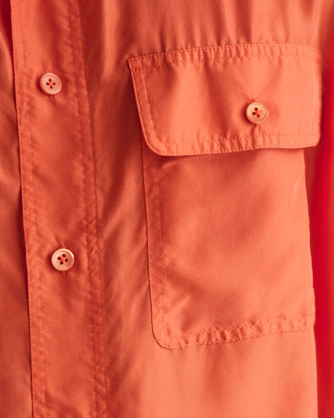 Relaxed Fit Washed Silk Short Sleeve Shirt