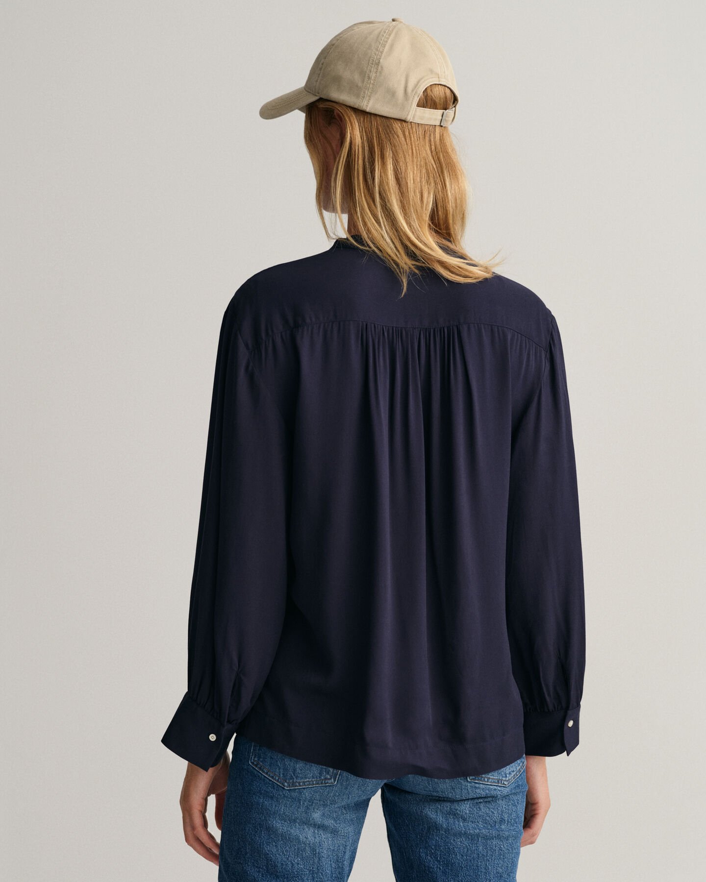 Relaxed Fit Wide Cuff Blouse