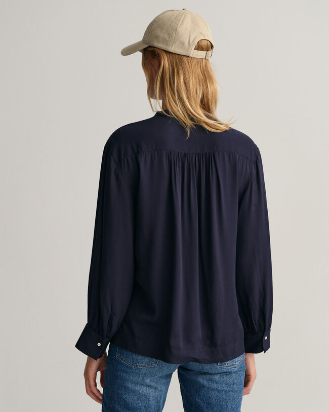 Relaxed Fit Wide Cuff Blouse