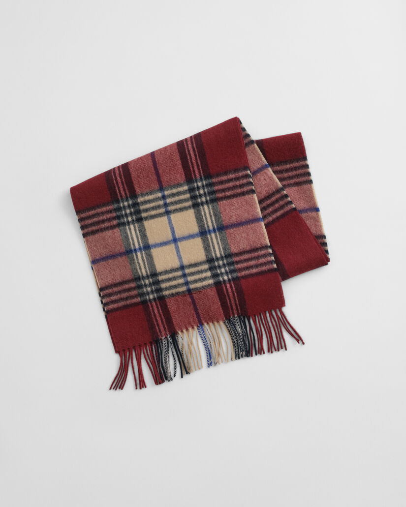 Checked Wool Scarf