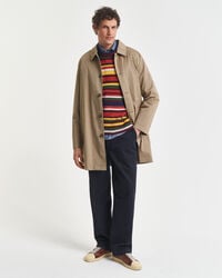 Multicolored Striped Crew Neck Sweater