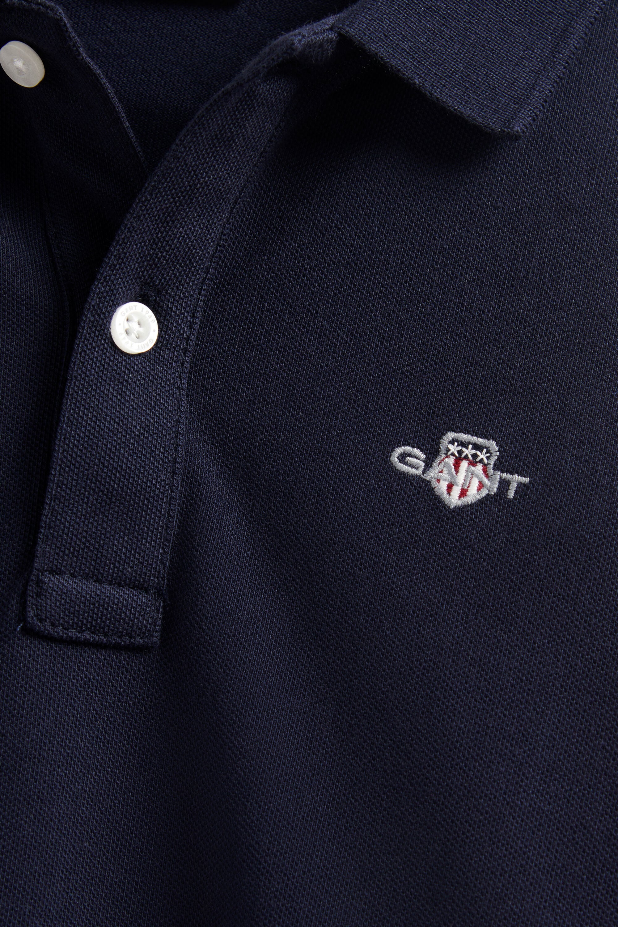Teen Boys Shield Long Sleeve Polo Shirt