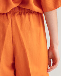 Relaxed Fit Linen Blend Pull-On Shorts