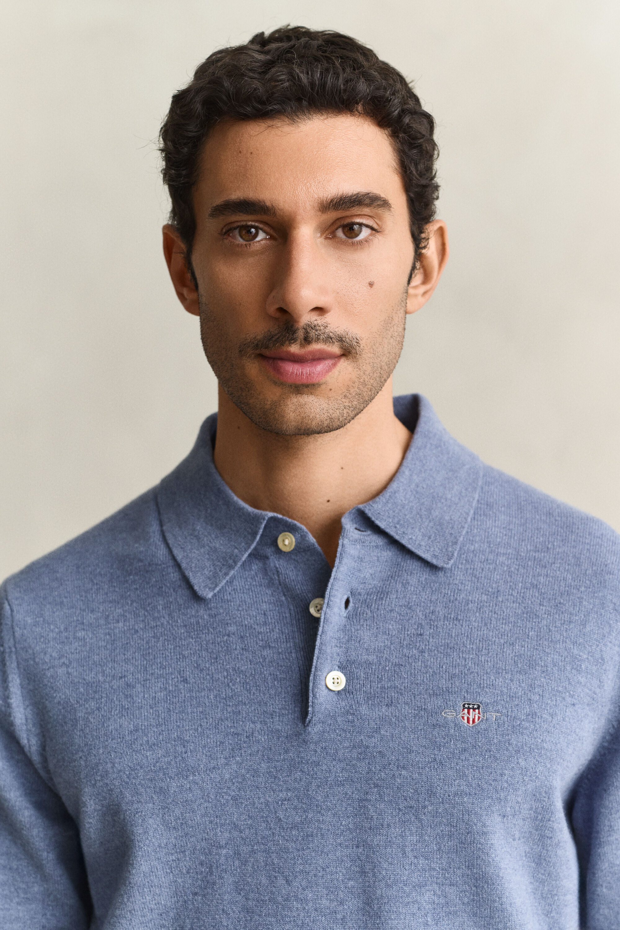Superfine Lambswool Polo Sweater