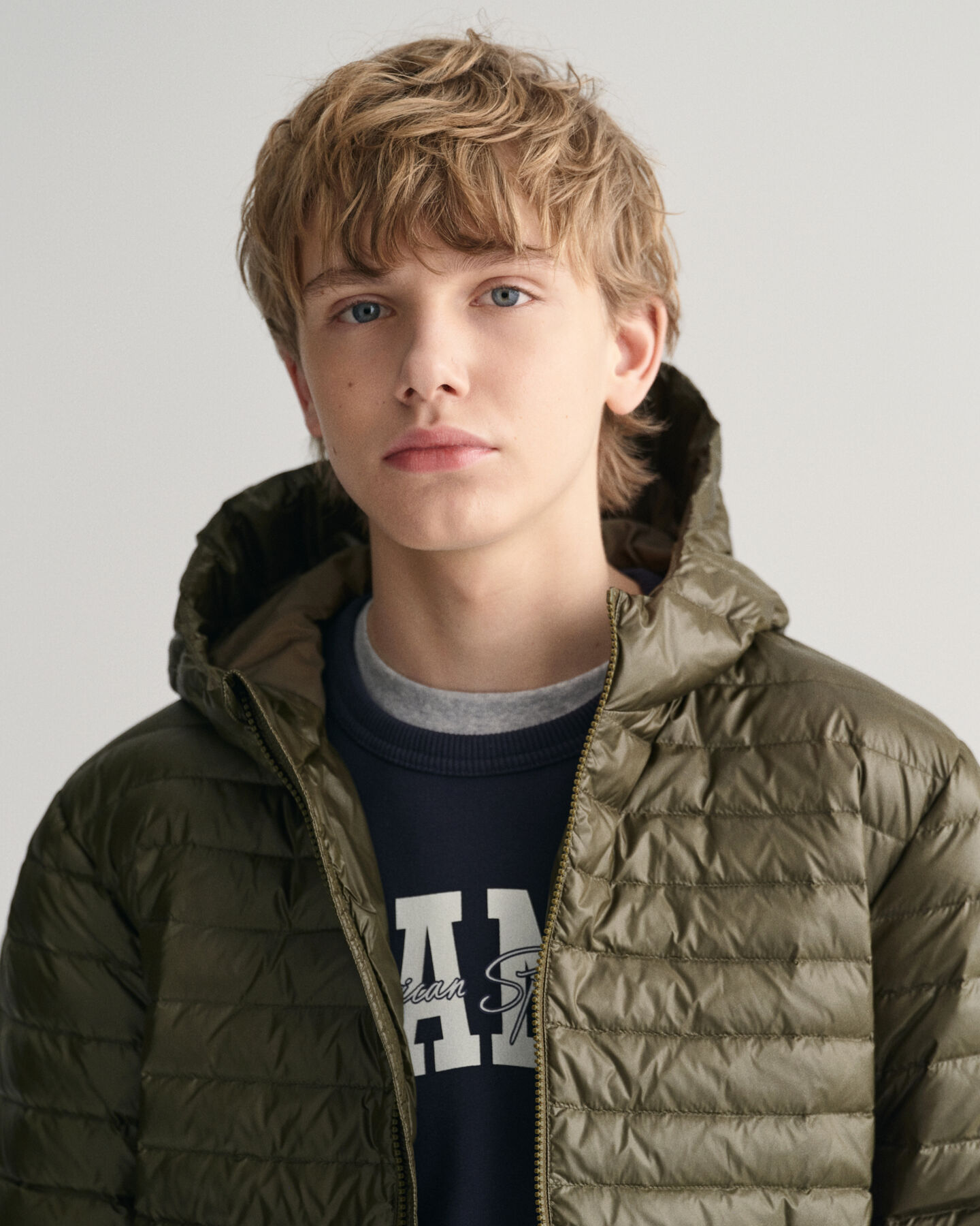 Teens Shiny Lightweight Padded Down Jacket