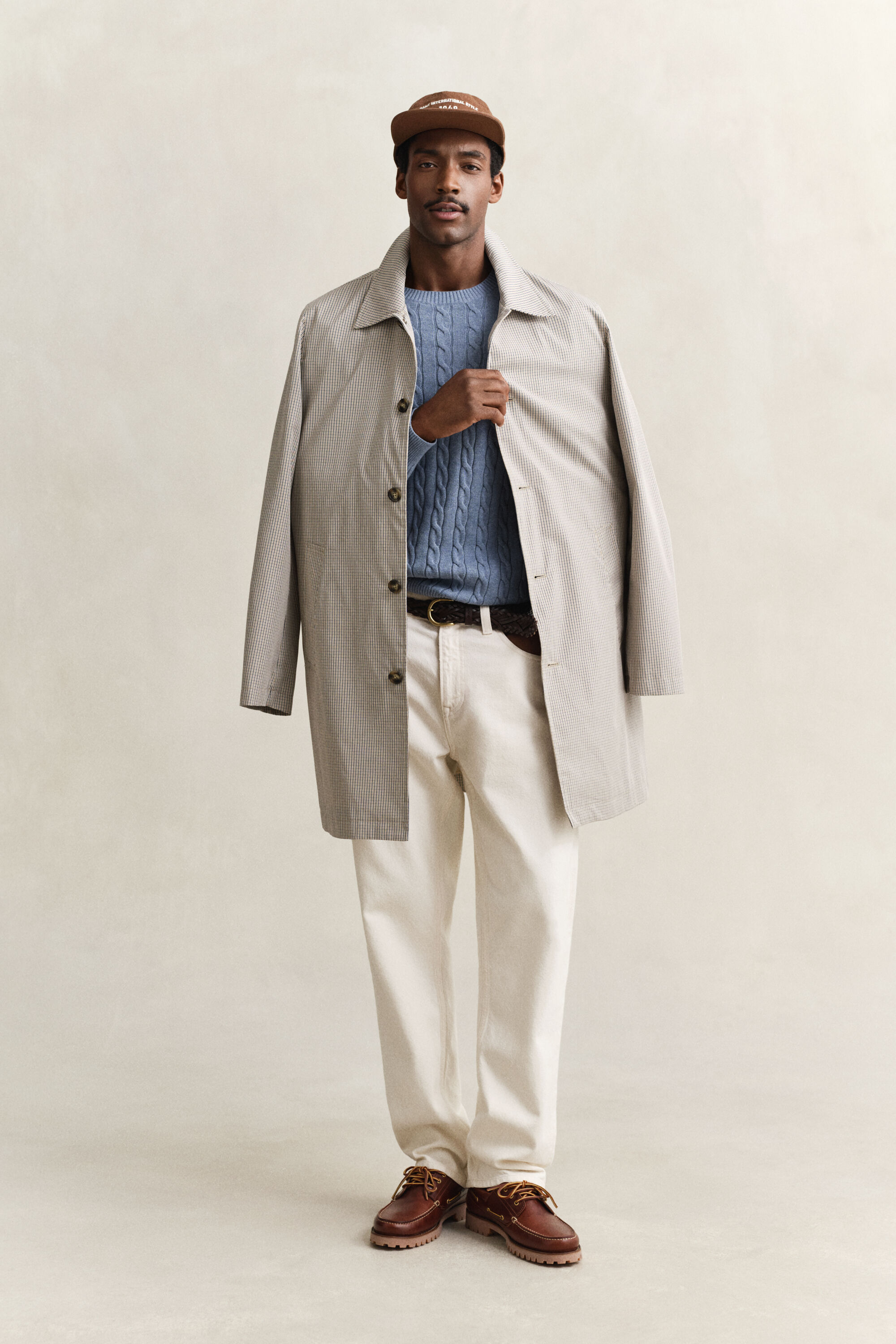 Cotton Cable Knit Crew Neck Sweater