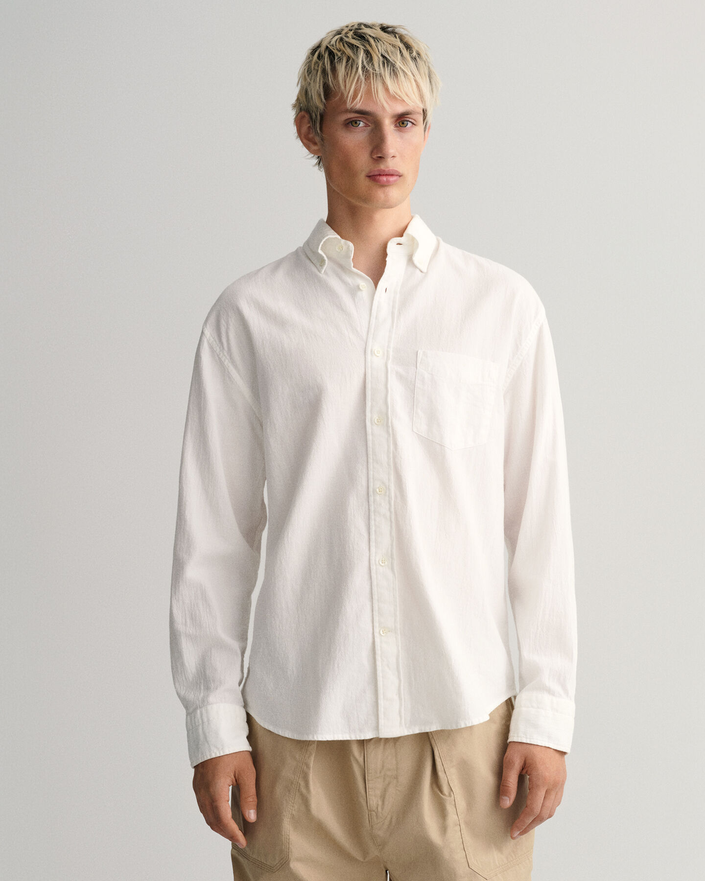 Relaxed Fit Textured Weave Shirt